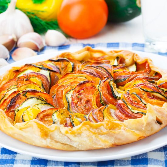 Ratatouille Galette is a delightful fusion of a classic French vegetable stew and a rustic galette.