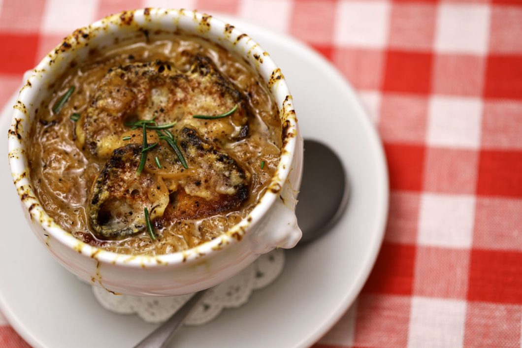 Soupe à l'Oignon, or French Onion Soup, is a classic French dish that's rich, savory, and immensely comforting, particularly on a cold day.