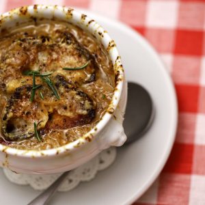 Soupe à l'Oignon, or French Onion Soup, is a classic French dish that's rich, savory, and immensely comforting, particularly on a cold day.