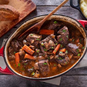 Boeuf Bourguignon, also known as Beef Burgundy, is a classic French stew that epitomizes the rustic and hearty flavors of French country cooking.