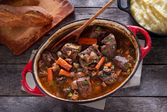 Boeuf Bourguignon, also known as Beef Burgundy, is a classic French stew that epitomizes the rustic and hearty flavors of French country cooking.