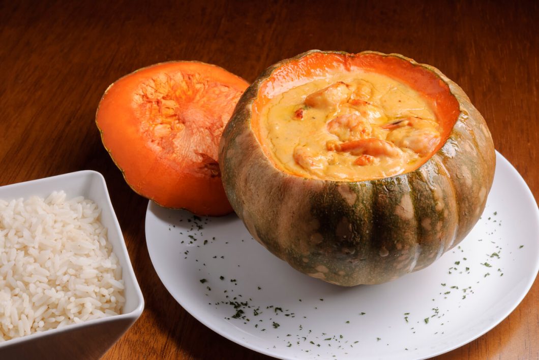 Camarão na Moranga is a visually impressive and delicious dish that's perfect for special occasions or a festive weekend meal. The combination of sweet pumpkin with rich, creamy shrimp creates a unique and flavorful experience.