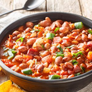 This vegetarian version of Frijoles Charros is hearty, flavorful, and perfect for feeding a large group or for having leftovers throughout the week. It combines the essence of traditional Mexican flavors in a plant-based format.