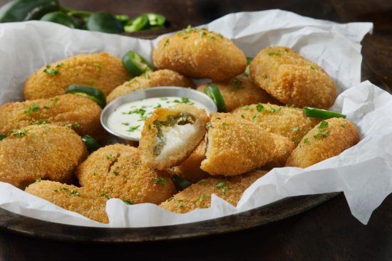 Jalapeño Poppers are a spicy and savory appetizer, perfect for those who love a little heat.