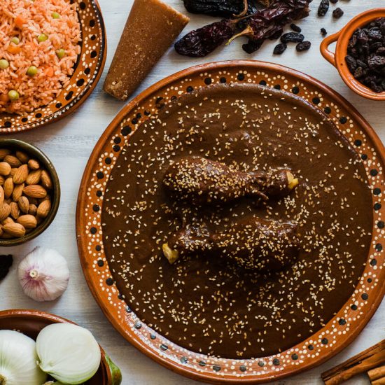 Making Mole Poblano is a labor of love that requires time and patience, but the resulting dish is richly rewarding with complex layers of flavor, making it a perfect feast for special occasions.