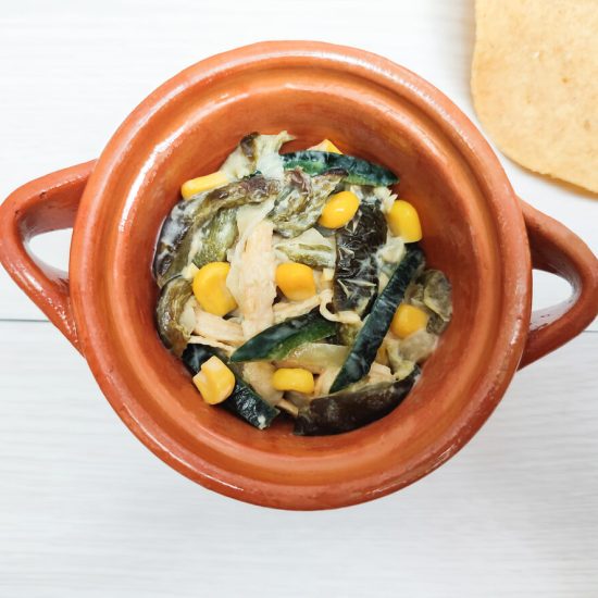 This vegetarian-friendly version of Rajas con Crema