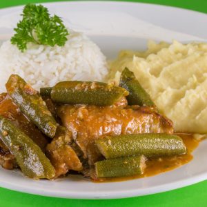 Frango com Quiabo is a dish that brings the simple and satisfying flavors of Brazilian cuisine to your table, offering a delightful combination of textures and tastes.